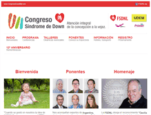Tablet Screenshot of congresodownmty.com